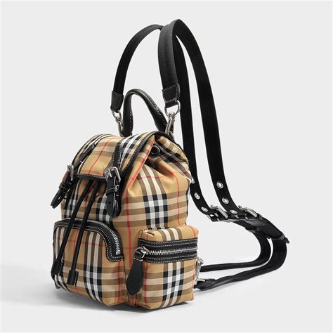 burberry small canvas backpack|burberry small canvas check backpack.